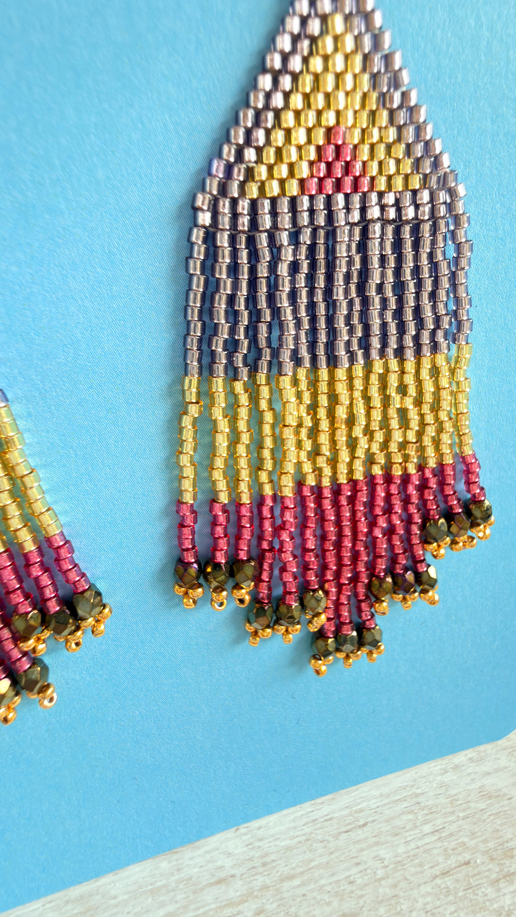 Disco Line Fringe Earrings