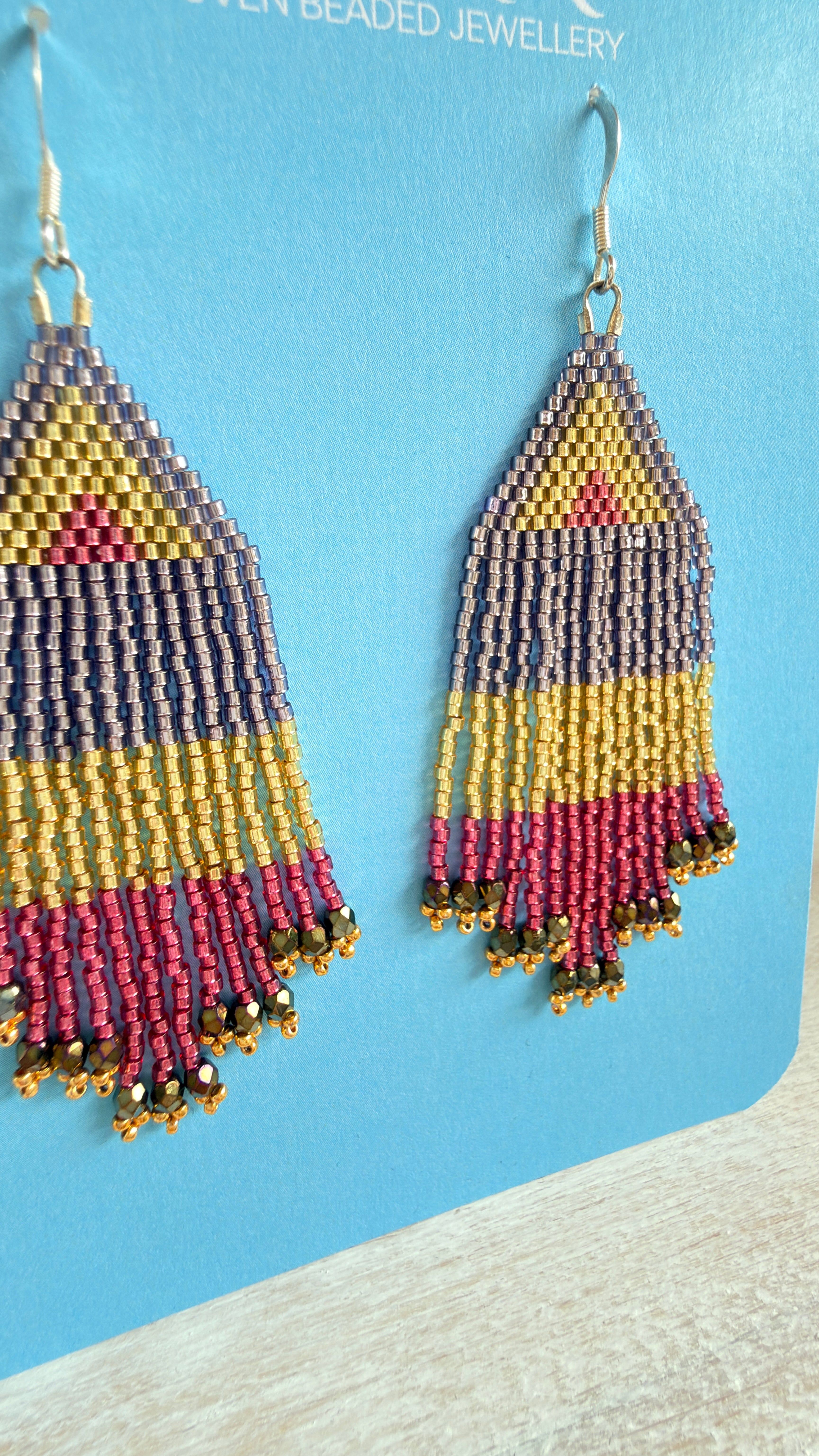 Disco Line Fringe Earrings
