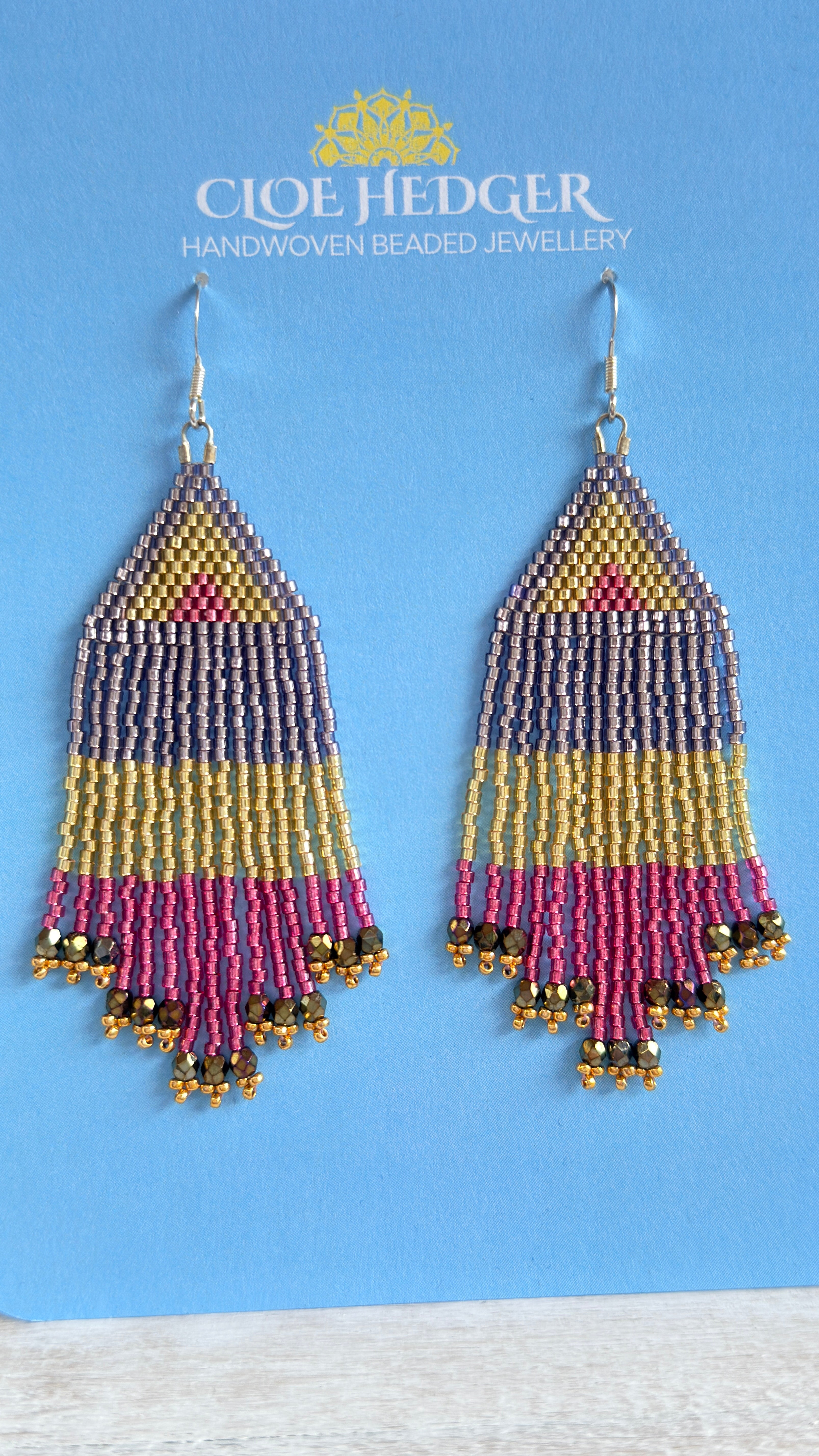Disco Line Fringe Earrings
