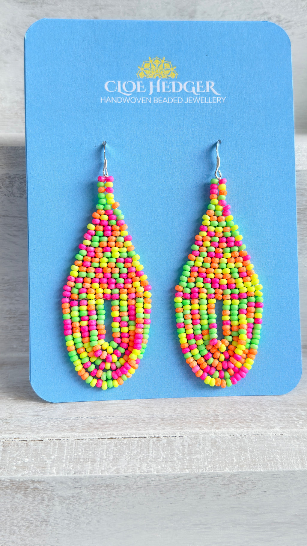 Swooping Hoops Woven Earrings