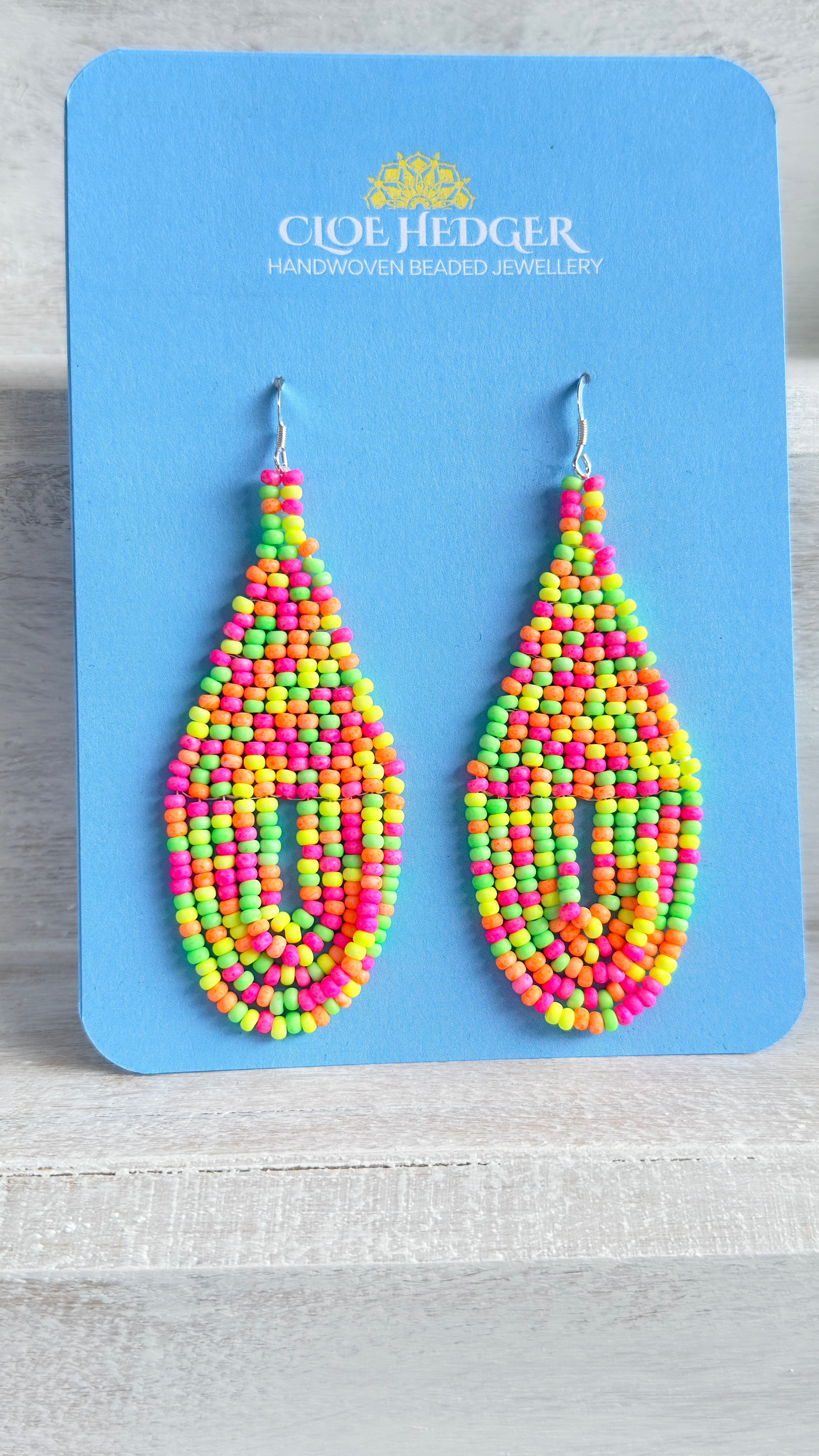 Swooping Hoops Woven Earrings
