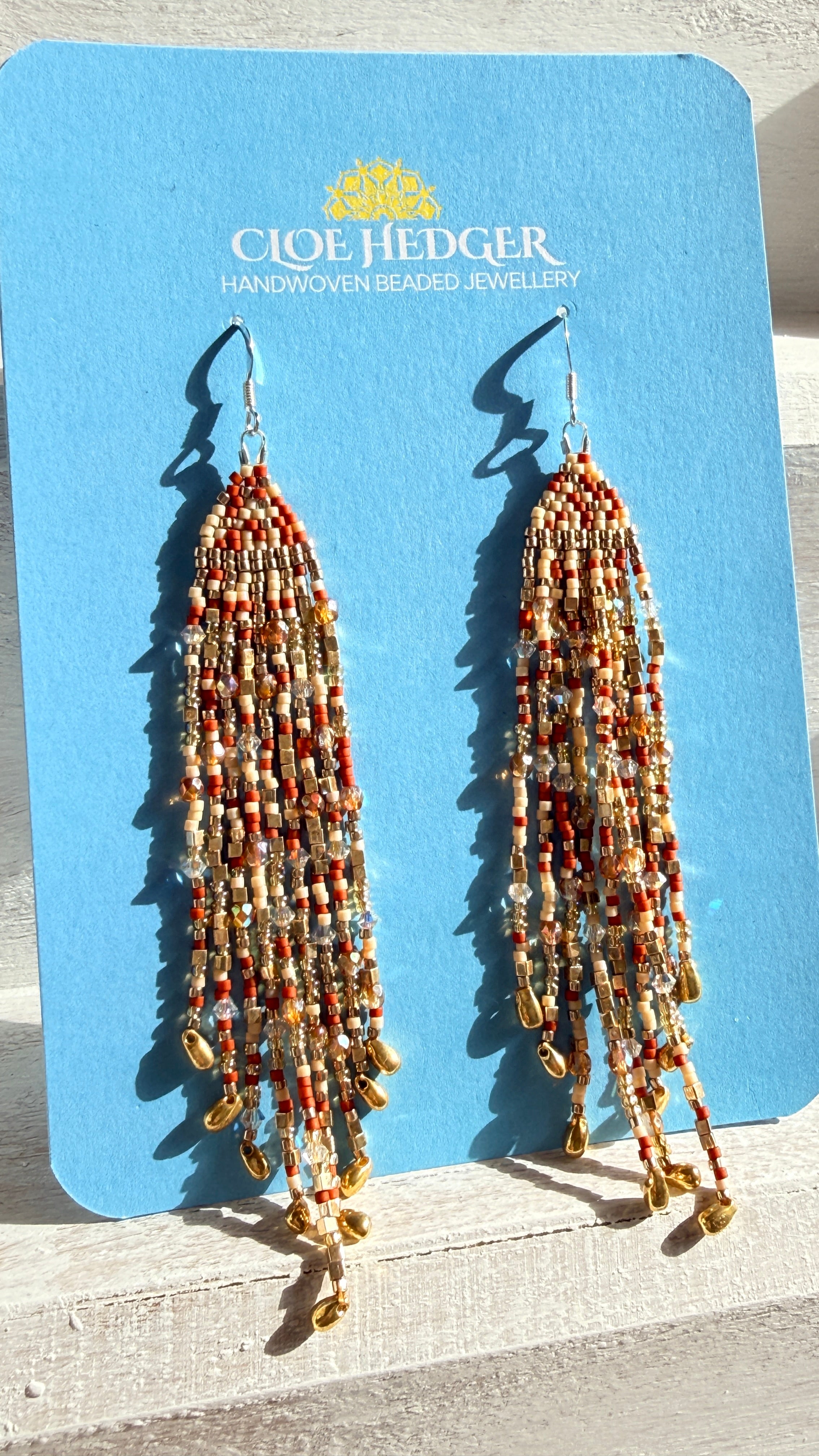 Harvest Beaded Fringe Earrings