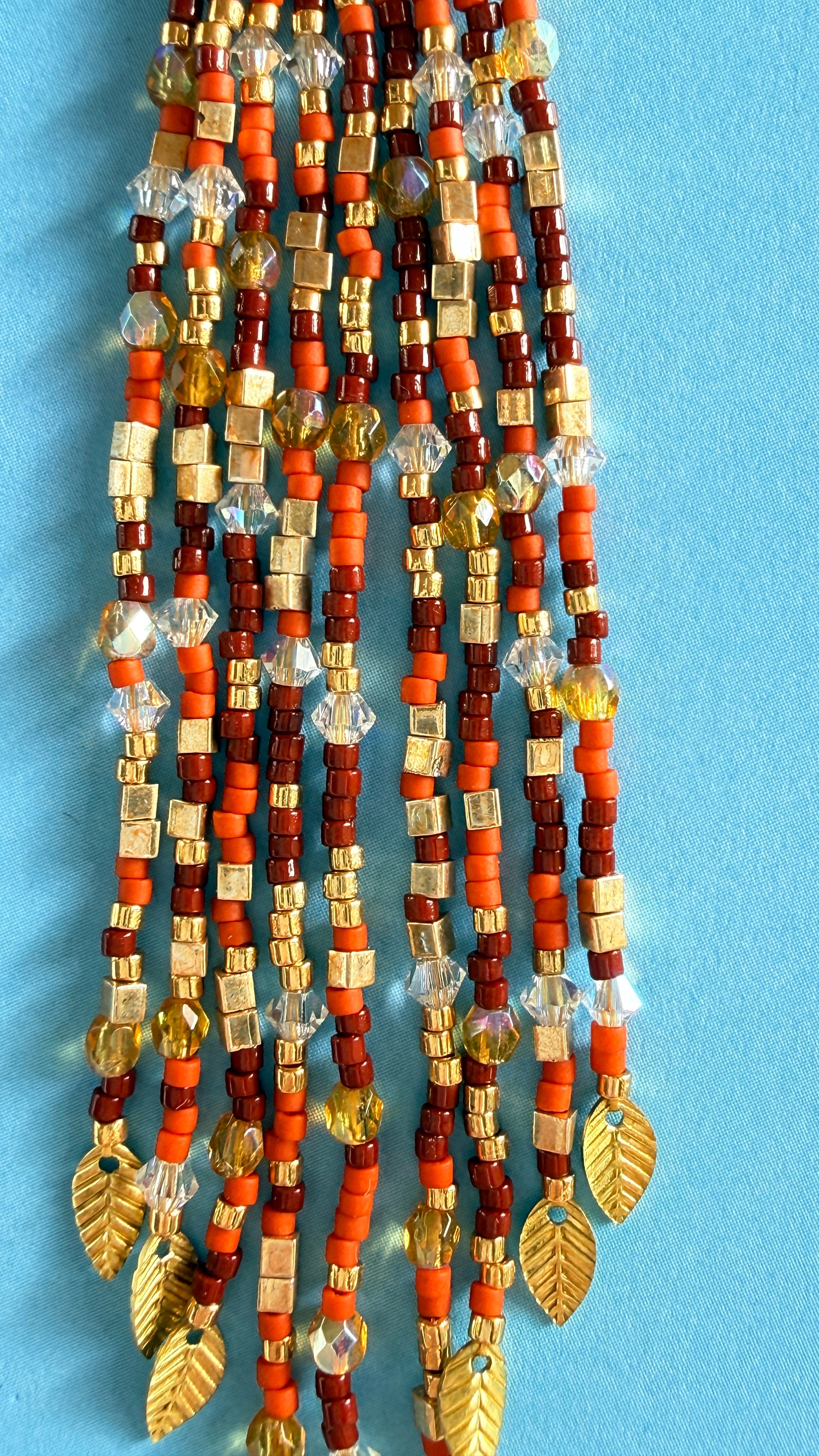 October Beaded Fringe Earrings