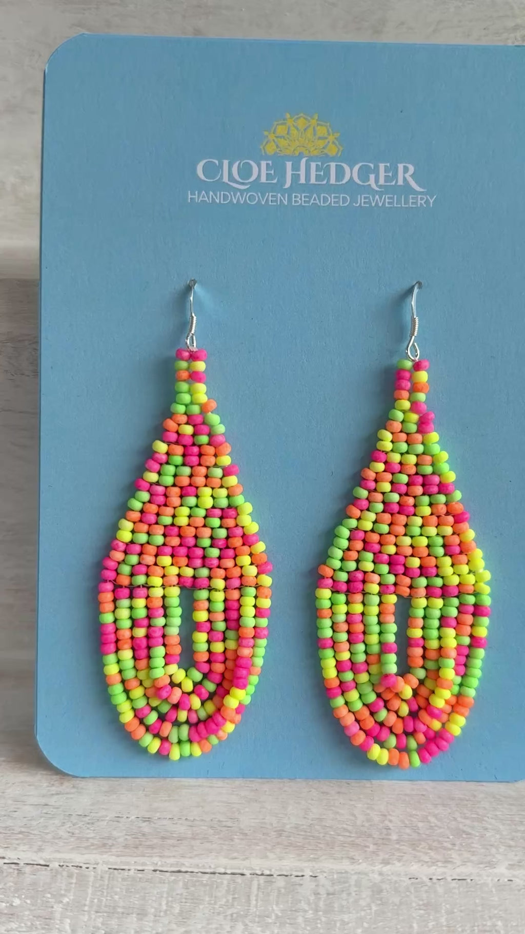 Swooping Hoops Woven Earrings