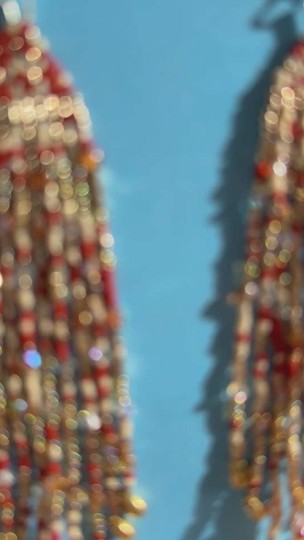 Harvest Beaded Fringe Earrings