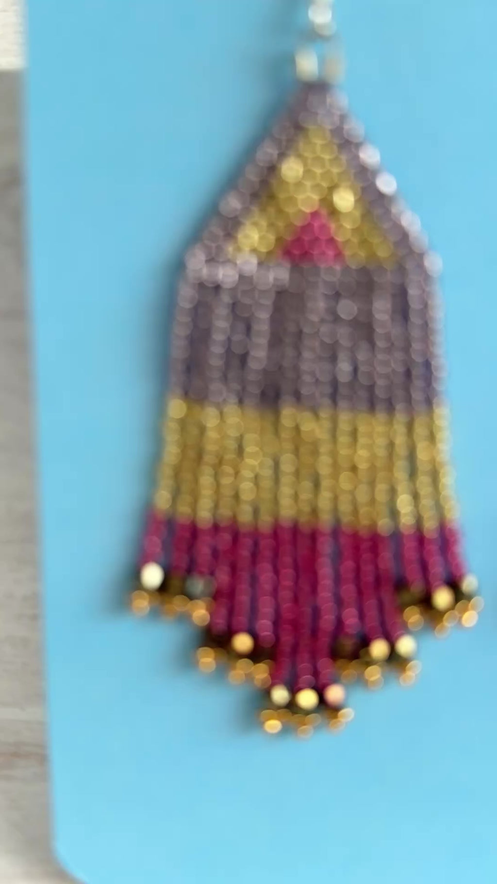 Disco Line Fringe Earrings