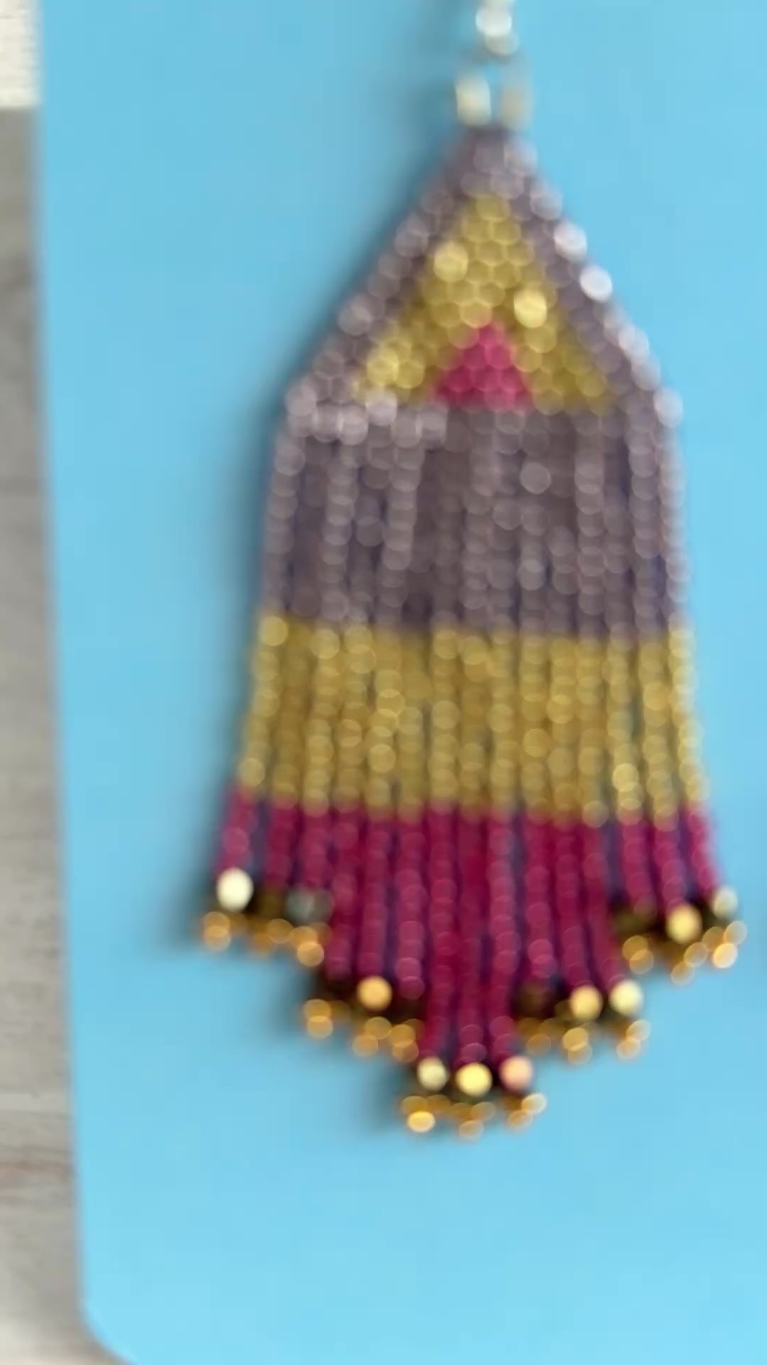 Disco Line Fringe Earrings